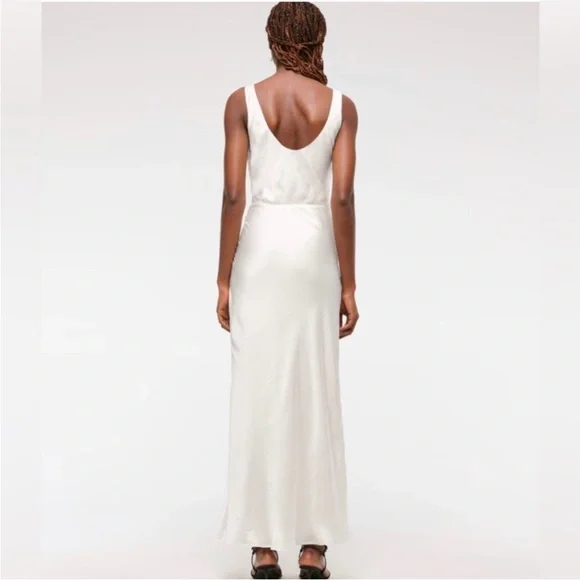 NWT Abercrombie & Fitch Cowl Neck Draped Maxi Dress Sz S - Picture 2 of 9